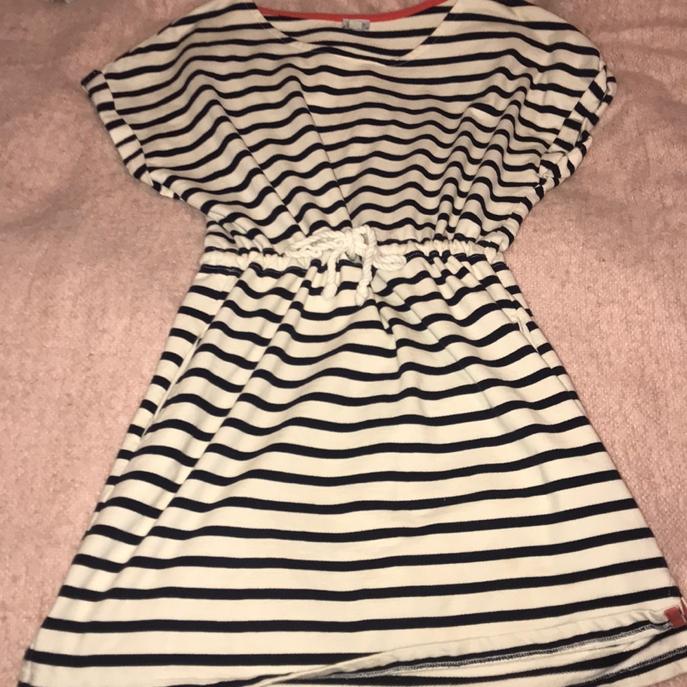 Navy Striped Dress